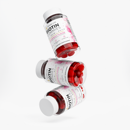 Biotin Hair, Skin & Nails Gummies — 3 Month Supply (3 Bottles)