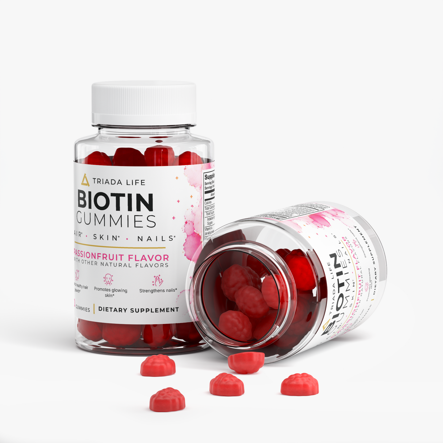 Biotin Hair, Skin & Nails Gummies — 3 Month Supply (3 Bottles)