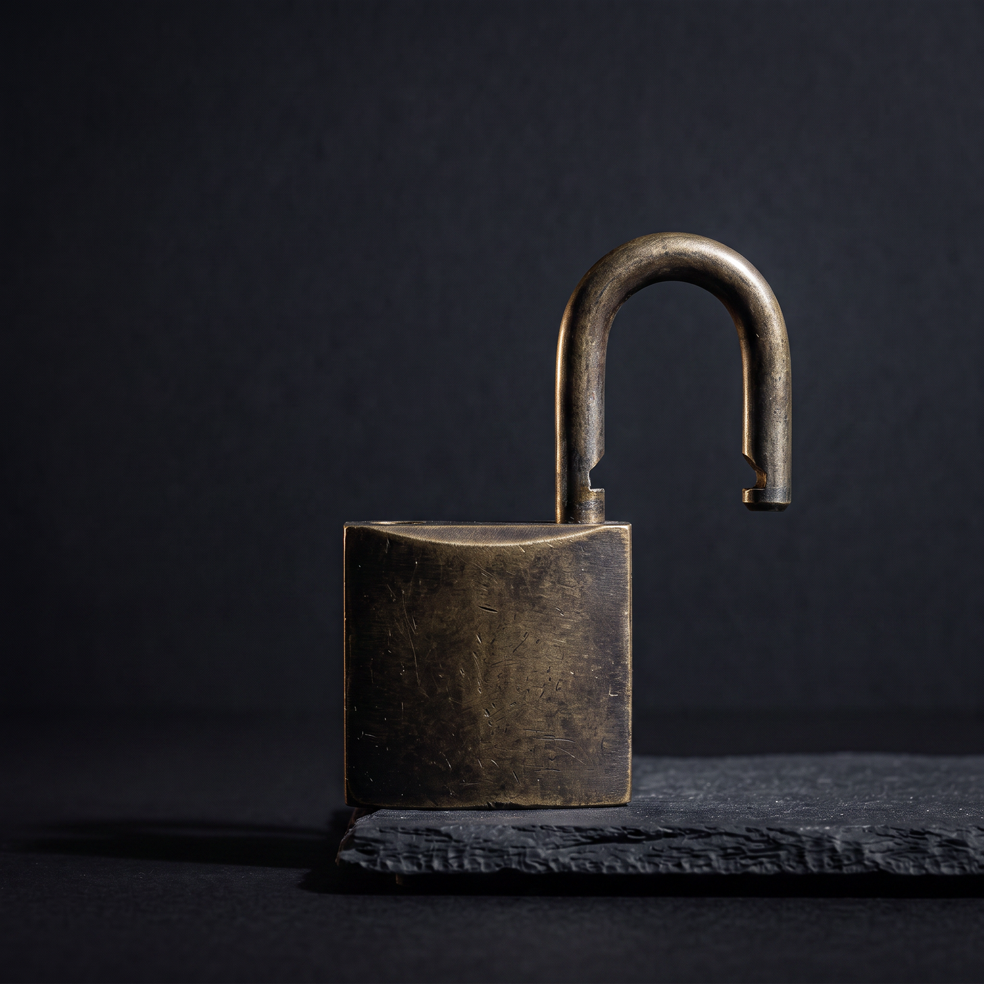 TRIADA pillar Freedom - open padlock, shackle released