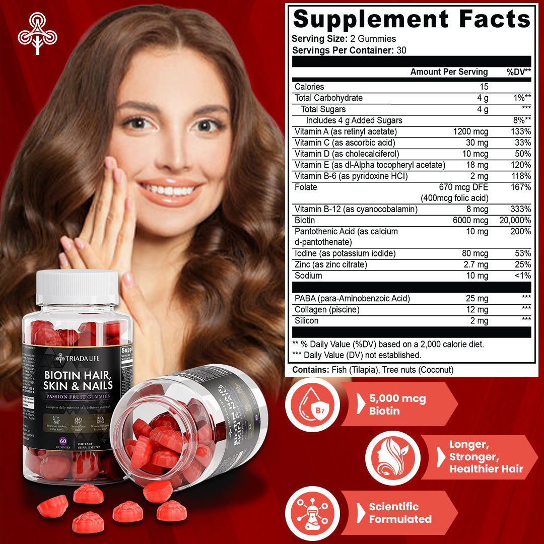 Biotin Hair, Skin & Nails Gummies